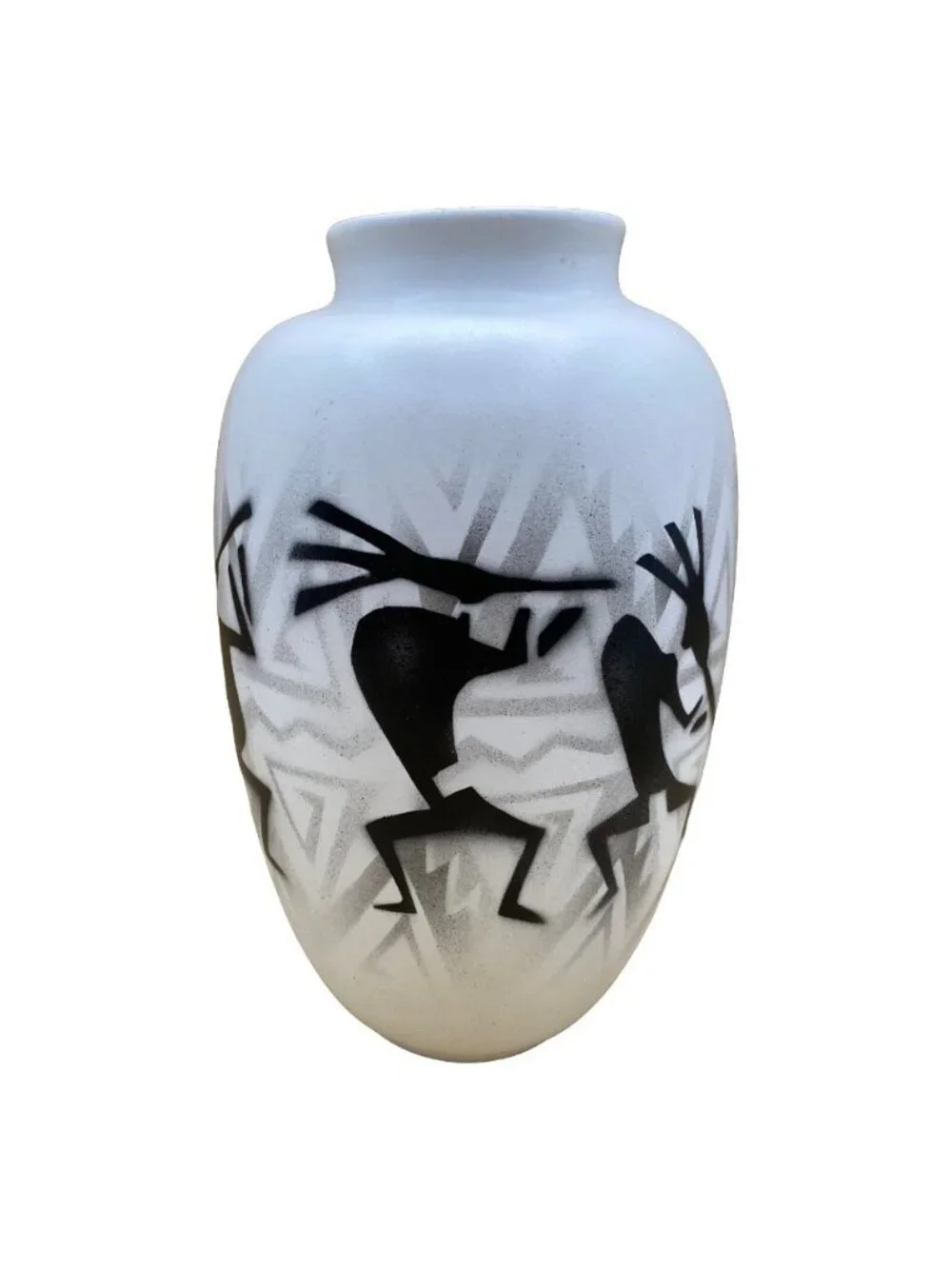 Navajo Signed Pottery Vase James Benally Dine Kokopelli 9.5” Native American